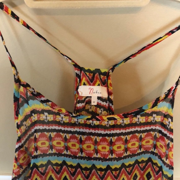 Multi colored Aztec lightweight tank - Picture 3 of 5
